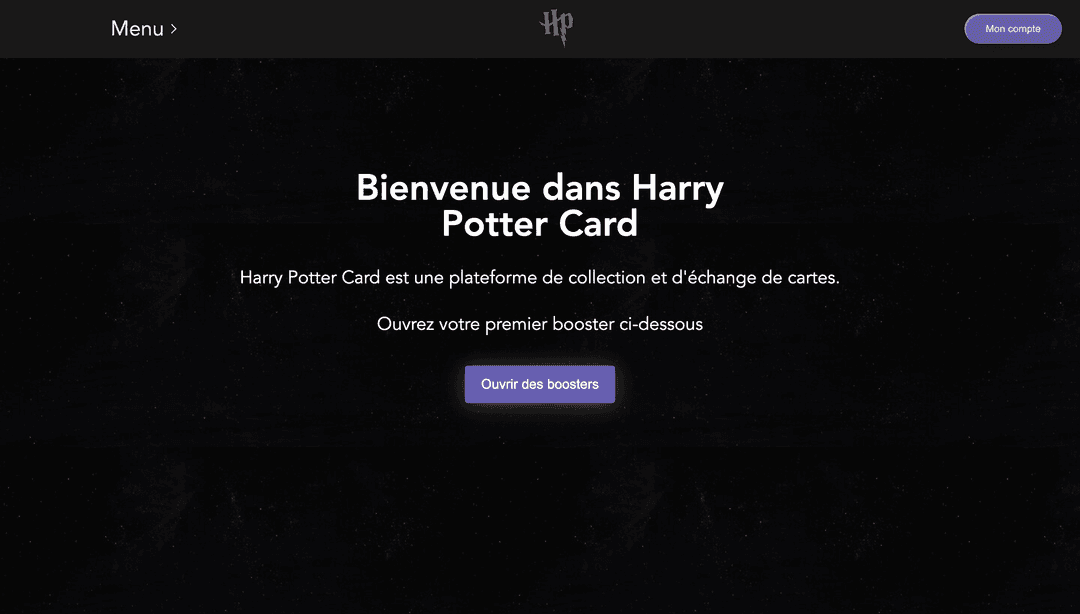 Harry Potter Card