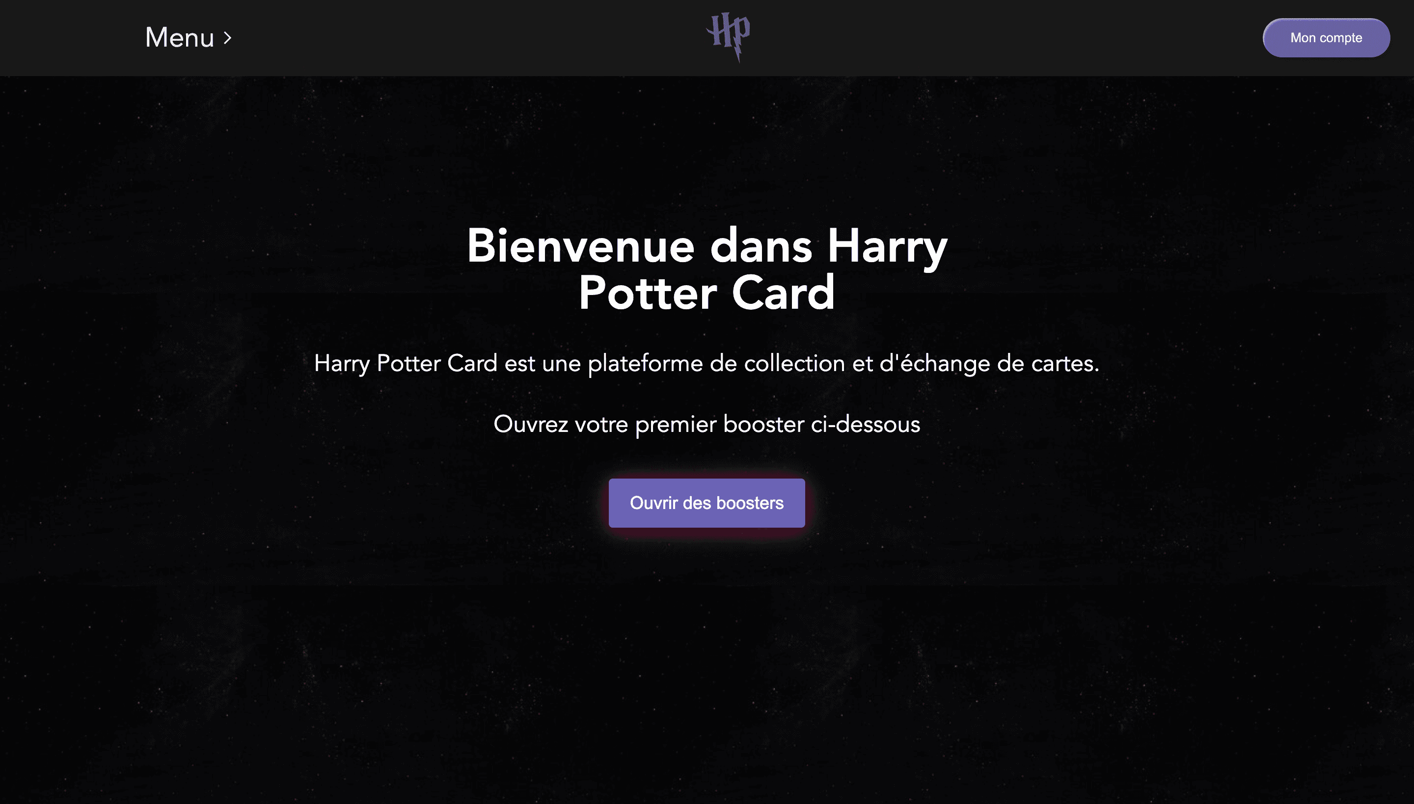 Harry Potter Card